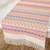 Cotton table runner, 'Coral Cascade' - Handloomed Guatemalan Cotton Table Runner (image 2) thumbail