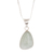 Jade pendant necklace, 'Apple Green' - Natural Jade and Silver Pendant Necklace (image 2c) thumbail