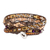 Positive energy bracelet, 'Bountiful Moments' - Handcrafted Beaded Positive Energy Long Wrap Bracelet