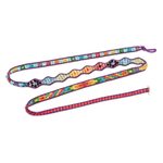 Positive energy bracelet, 'Radiant Hues of Joy' - Handcrafted Beaded Positive Energy Long Wrap Bracelet