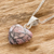 Rhodonite Pendant Necklace, 'Pink Maya Heart' - Natural Rhodonite Pendant Necklace (image 2b) thumbail