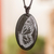 Jade pendant necklace, 'Evolution Butterfly' - Butterfly-themed Unisex Adjustable Jade Pendant Necklace (image 2) thumbail
