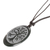 Jade pendant necklace, 'Family Tree of Life' - Tree of Life-themed Unisex Adjustable Jade Pendant Necklace (image 2b) thumbail