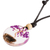 Resin pendant necklace, 'Lilac Tree of Life' - Hand-crafted Tree of Life Unisex Resin Pendant Necklace