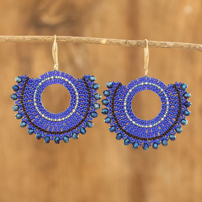black glass Bead tassel Earring at Rs 65/pair | Ladies Earrings in  Ghaziabad | ID: 2851673322455