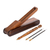 Bolígrafo y soporte de caoba. - Bolígrafo y soporte de madera de caoba recuperada de Costa Rica hechos a mano