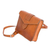 Leather shoulder bag, 'Elegance in Leather' - 100% Leather Shoulder Bag with Arrow-Shaped Magnetic Snap
