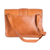 Leather shoulder bag, 'Elegance in Leather' - 100% Leather Shoulder Bag with Arrow-Shaped Magnetic Snap