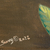 'Paradiesvogel' - Acryl-Blumengemälde auf Leinwand