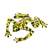 Art glass figurine, 'Bumblebee Frog' - Handcrafted Yellow-Headed Dart Frog Figurine from Costa Rica (image 2b) thumbail