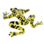 Art glass figurine, 'Bumblebee Frog' - Handcrafted Yellow-Headed Dart Frog Figurine from Costa Rica (image 2c) thumbail