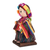 Wood decorative doll, 'Zunil Tradition' - Decorative Doll Handcrafted with Pine Wood and 100% Cotton