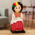 Wood decorative doll, 'San Mateo Ixtatan' - Decorative Doll Handcrafted with Pine Wood and 100% Cotton