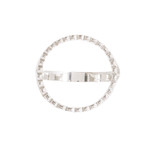 Sterling silver cocktail ring, 'Textured Hoop' - Hoop-shaped Sterling Silver Cocktail Ring Made in Guatemala