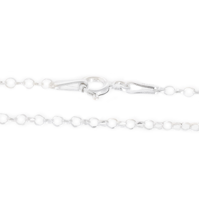Collar colgante de plata esterlina - Collar con Colgante Inicial Hecho con Plata de Ley 925