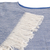 Poncho de algodón - Poncho de algodón tejido a mano en azul de El Salvador