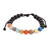 Multi-gemstone beaded bracelet, 'Cosmic Universe' - Handmade Guatemalan Unisex Cord Multigem Beaded Bracelet thumbail