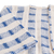 Ruana aus Baumwolle - Handgewebtes blaues und weißes Ruana aus 100 % Baumwolle