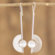 Ohrhänger aus Sterlingsilber - Handgefertigte Ohrhänger aus Sterlingsilber mit Halbmondmotiv