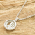 Halskette mit Anhänger aus Sterlingsilber, „Manik“ – nicaraguanische handgefertigte Halskette mit Anhänger aus Sterlingsilber