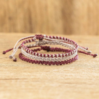 Dia Collection - Maroon Bracelet Set (Limited Edition) | Kinsley Armelle®  Official