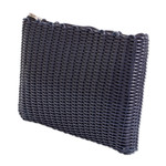 Handwoven toiletry bag, 'Travel in Blue' - Recycled Vinyl Cord Blue Toiletry Bag Handwoven in Guatemala