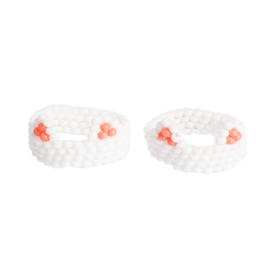 2 Cat-themed Glass Beaded Friendship Rings From Guatemala