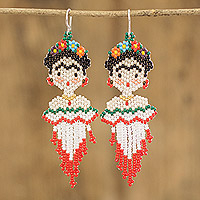 Featured review for Beaded dangle earrings, Kahlo