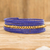 Beaded wrap bracelet, 'Spiral in Blue' - Handmade Crystal and Glass Beaded Wrap Bracelet in Blue (image 2) thumbail