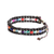 Beaded bracelet, 'Dreams in Black' - Multicolor Glass and Crystal Beaded Bracelet from Guatemala (image 2b) thumbail
