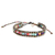 Beaded bracelet, 'Dreams in Brown' - Colorful Glass and Crystal Beaded Bracelet from Guatemala thumbail