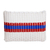 Handwoven cosmetic bag, 'Eco-friendly Fusion' - Cosmetic Bag in White with Stripes Handwoven in Guatemala (image 2a) thumbail