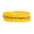 Beaded wrap bracelet, 'Spiral in Yellow' - Handmade Crystal and Glass Beaded Wrap Bracelet in Yellow thumbail