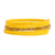 Beaded wrap bracelet, 'Spiral in Yellow' - Handmade Crystal and Glass Beaded Wrap Bracelet in Yellow (image 2b) thumbail