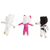 Worry dolls, 'Little Farm' (set of 3) - Animal-Themed Folk Art Worry Dolls (Set of 3)