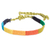 Wristband bracelet, 'Multicolour Friendship' - Handwoven Wristband Bracelet from Guatemala