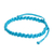 Macrame bracelet, 'Knot Uncommon in Cyan' - Handcrafted Unisex Turquoise Macrame Bracelet