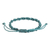 Macrame bracelet, 'Knot Uncommon in Teal' - Artisan Crafted Macrame Wristband Bracelet