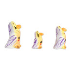 Ceramic figurines, 'Owl Reunion' (set of 3) - Handcrafted Owl Ceramic Figurines from Guatemala (Set of 3)