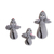 Ceramic figurines, 'Mouse Family' (set of 3) - Set of 3 Handcrafted Mouse Ceramic Figurines from Guatemala (image 2c) thumbail