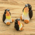 Ceramic figurines, 'Penguin Reunion' (set of 3) - Set of 3 Penguin Ceramic Figurines from Guatemala (image 2) thumbail