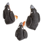 Ceramic figurines, 'Penguin Reunion' (set of 3) - Set of 3 Penguin Ceramic Figurines from Guatemala