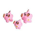 Ceramic figurines, 'Pink Pig Family' (set of 3) - Set of 3 Pink Pig Ceramic Figurines Handcrafted in Guatemala