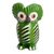 Ceramic figurine, 'Nature Tecolote' - Green Owl-shaped Ceramic Figurine Handmade in Guatemala thumbail