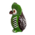 Ceramic figurine, 'Nature Tecolote' - Green Owl-shaped Ceramic Figurine Handmade in Guatemala (image 2b) thumbail