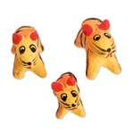 Ceramic figurines, 'Tiger Family' (Set of 3) - Set of 3 Hand-painted Tiger-themed Ceramic Figurines