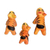 Ceramic figurines, 'Tiger Family' (Set of 3) - Set of 3 Hand-painted Tiger-themed Ceramic Figurines (image 2c) thumbail