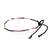 Beaded bracelet, 'Multicolor Tubes' - Handcrafted Multicolor Beaded Cord Bracelet from Guatemala