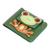 Cartera de cuero, 'Happy Frog' - Cartera verde 100% cuero con temática de rana y forro 100% de gamuza