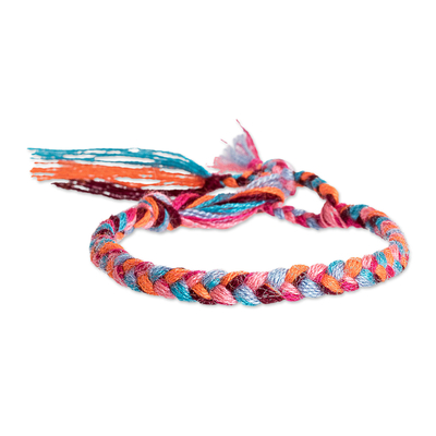 Multicolored Braided Friendship Bracelet Made in Guatemala